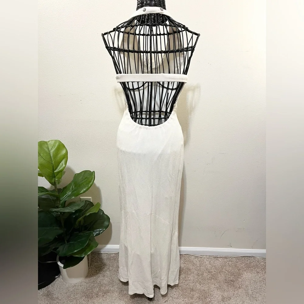 Vintage Halter Maxi Dress - Picture 3 of 9